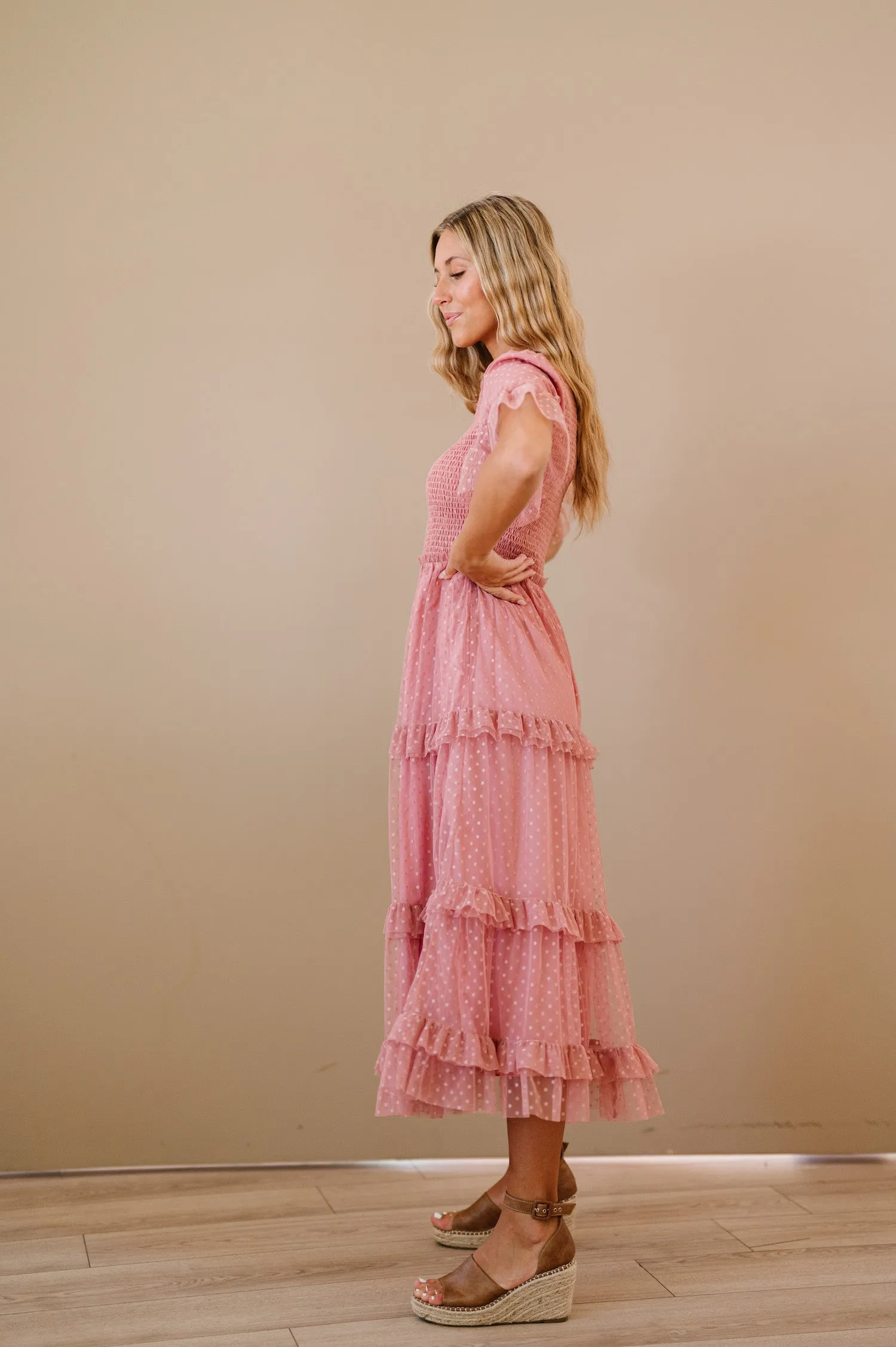 Ginny Dress in Dusty Blush