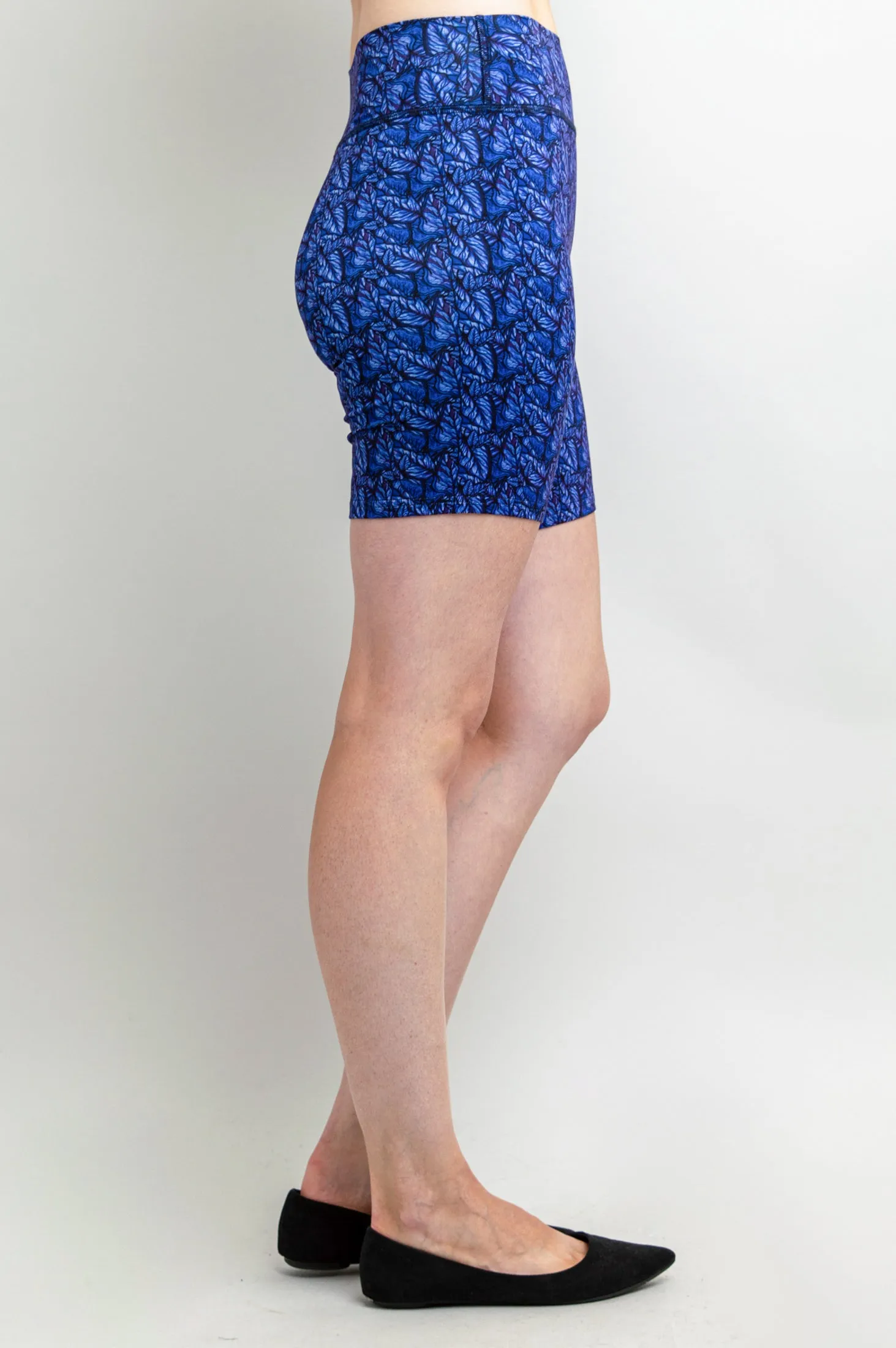 Hallie Shorts, Midnight Leaves, Bamboo