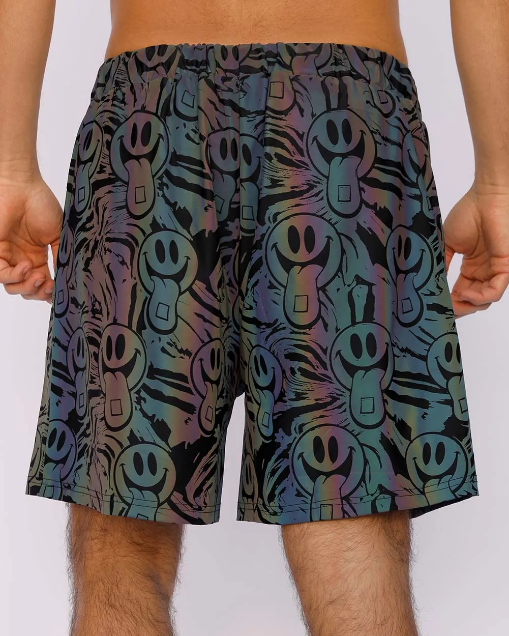 Happy Hour Rainbow Reflective Shorts