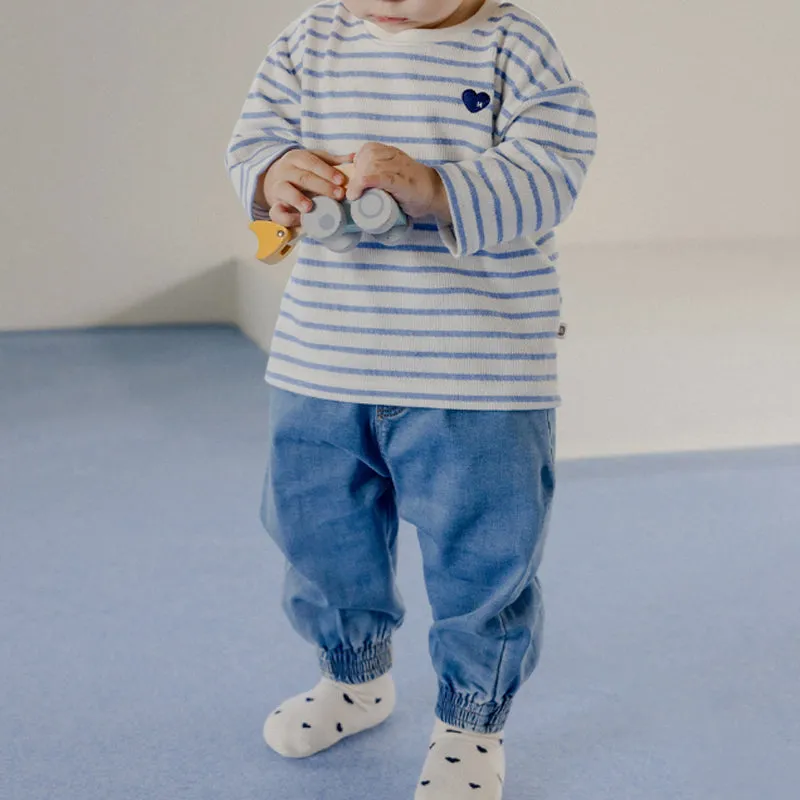 Happy Prince Blue Denim Baby Jogger Pants