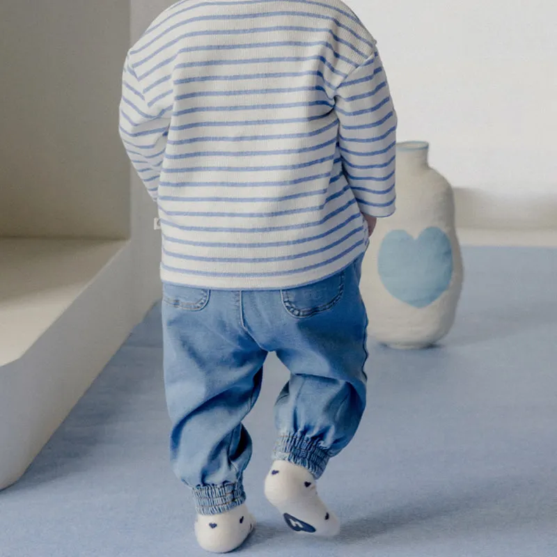 Happy Prince Blue Denim Baby Jogger Pants