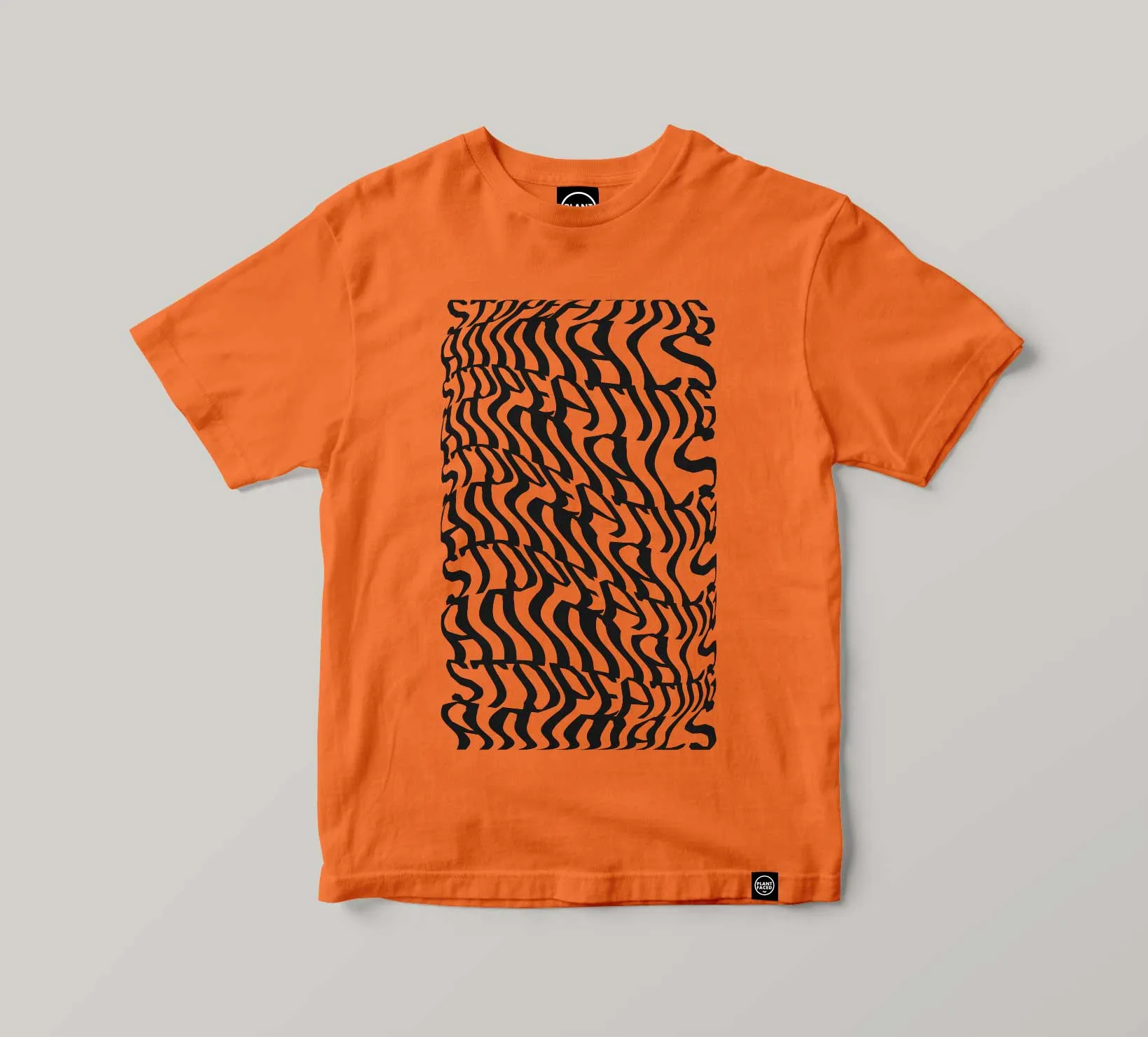 Illusions Tee - Stop Eating Animals - Alarm Orange