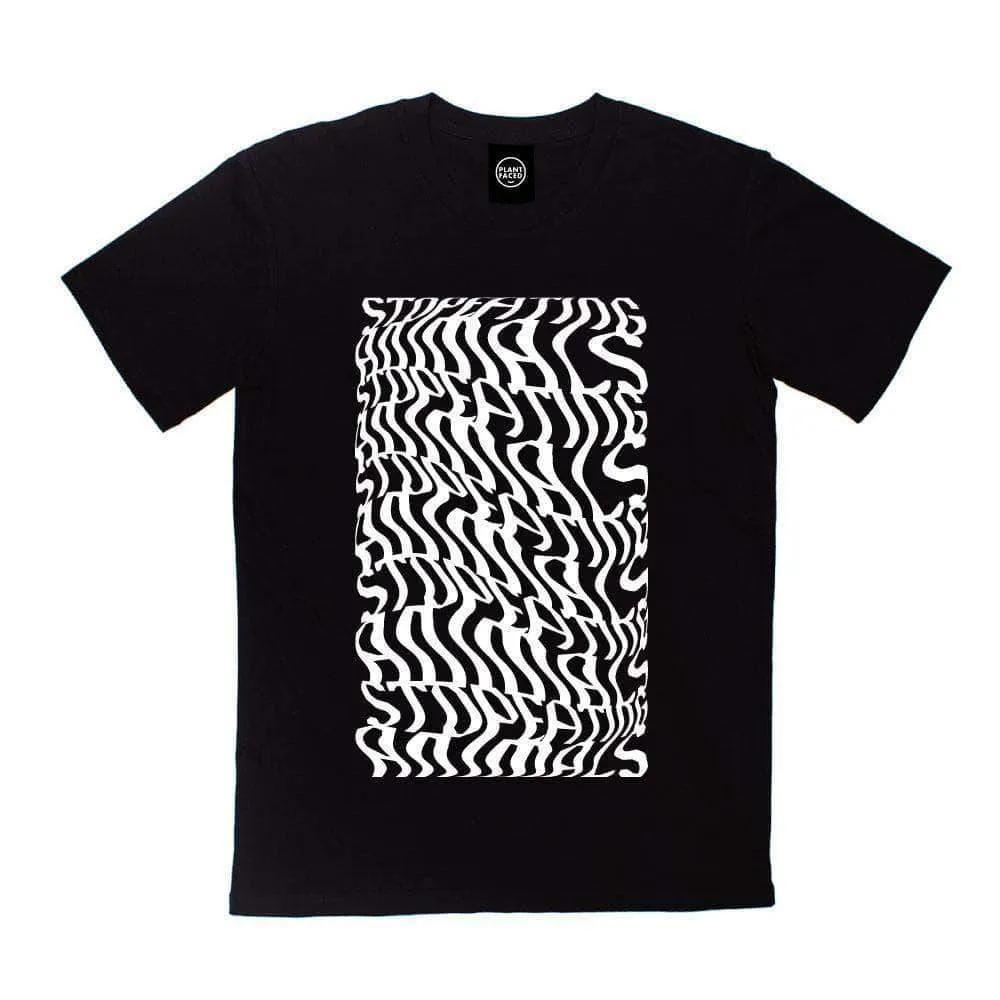 Illusions Tee - Stop Eating Animals - Pitch Black