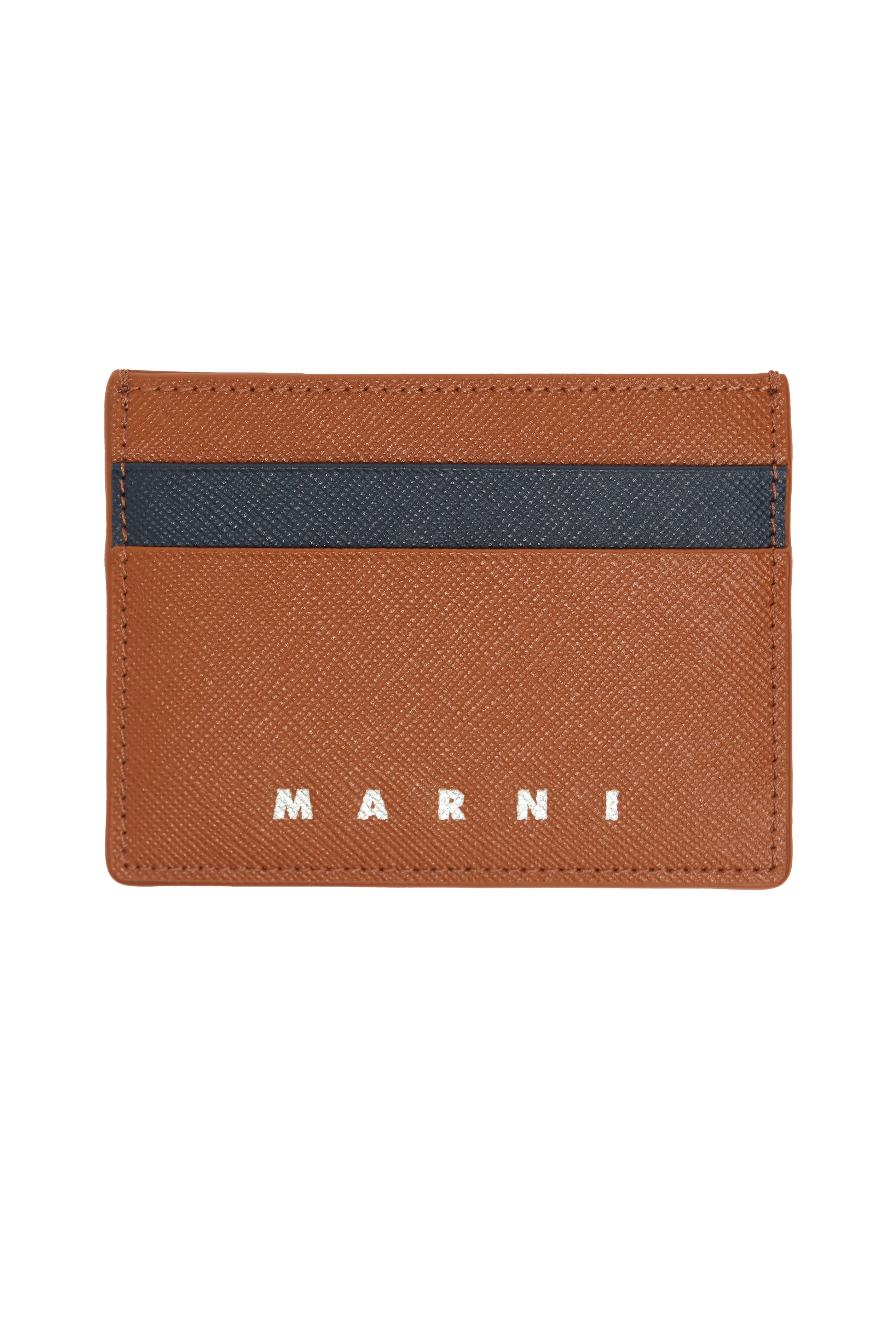 Marni Saffiano CC Holder 'Moca/Night Blue'