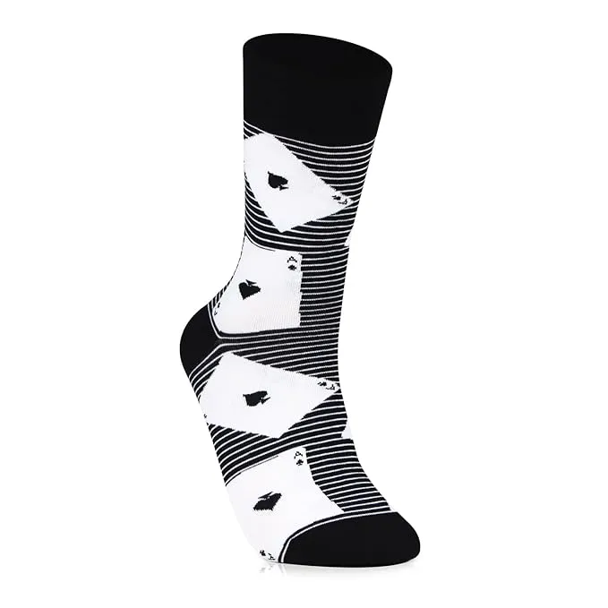 Men's Ace of Spade Print Premium Socks