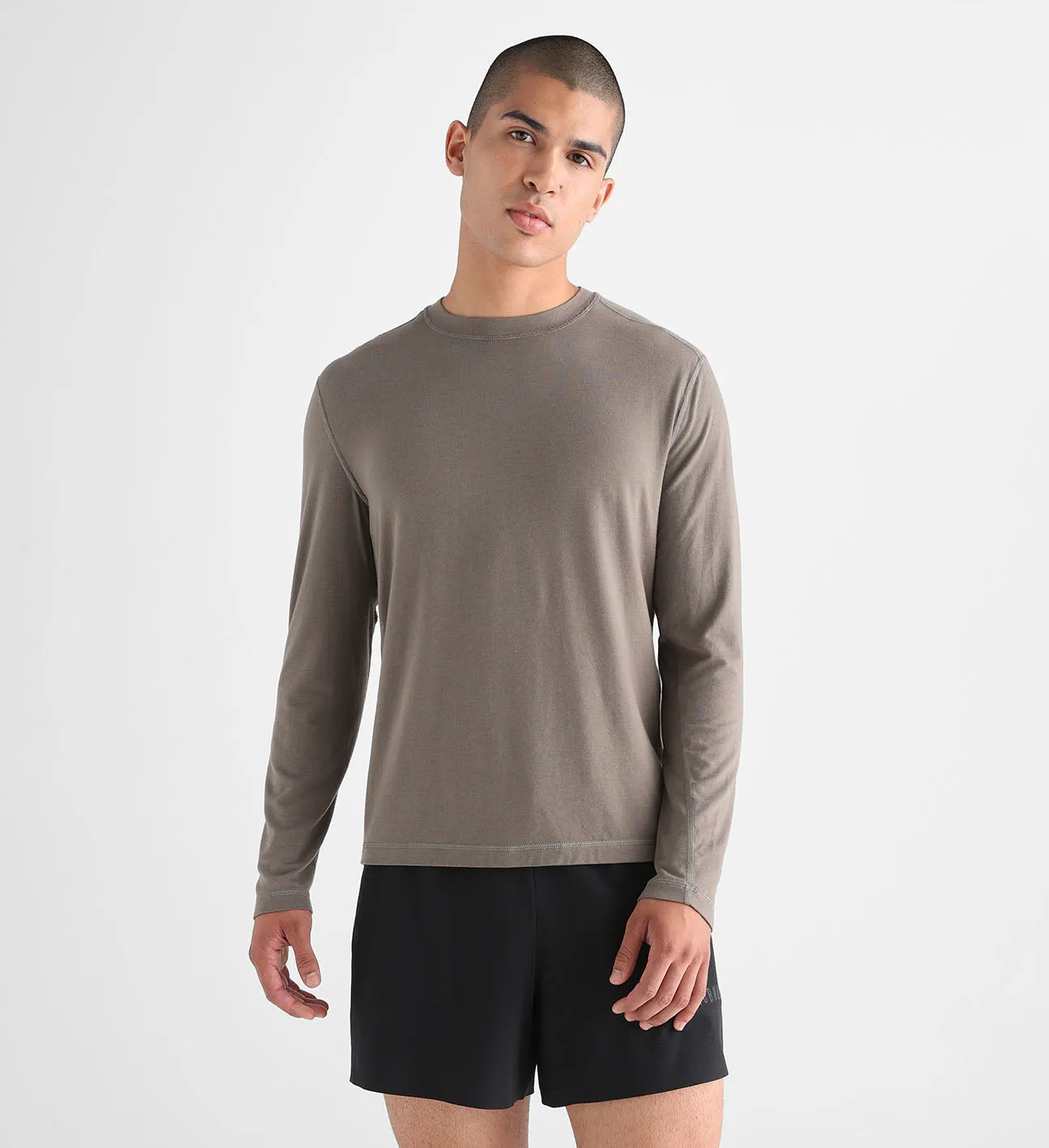 Men's Blended Merino Wool Long Sleeve Tee