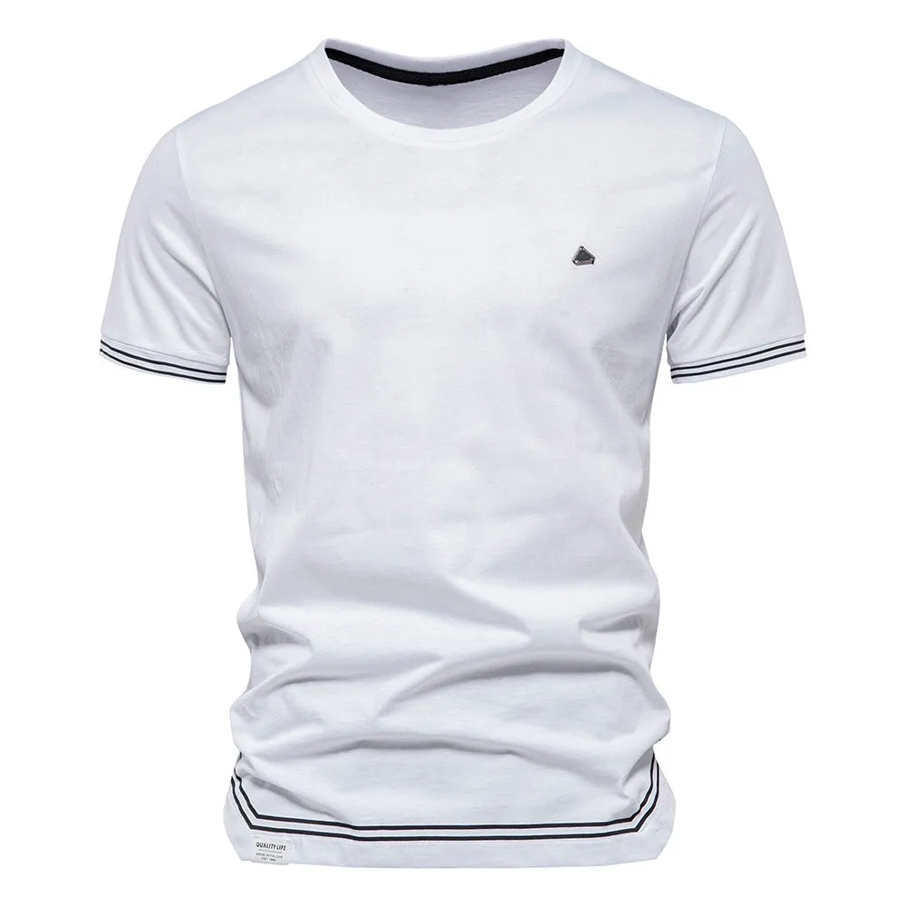 Men's Business Crew Neck Short-Sleeve T-Shirt-TS185