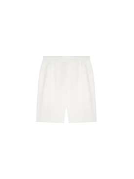 Mens DNA Aloe Linen Long Shorts—off-white