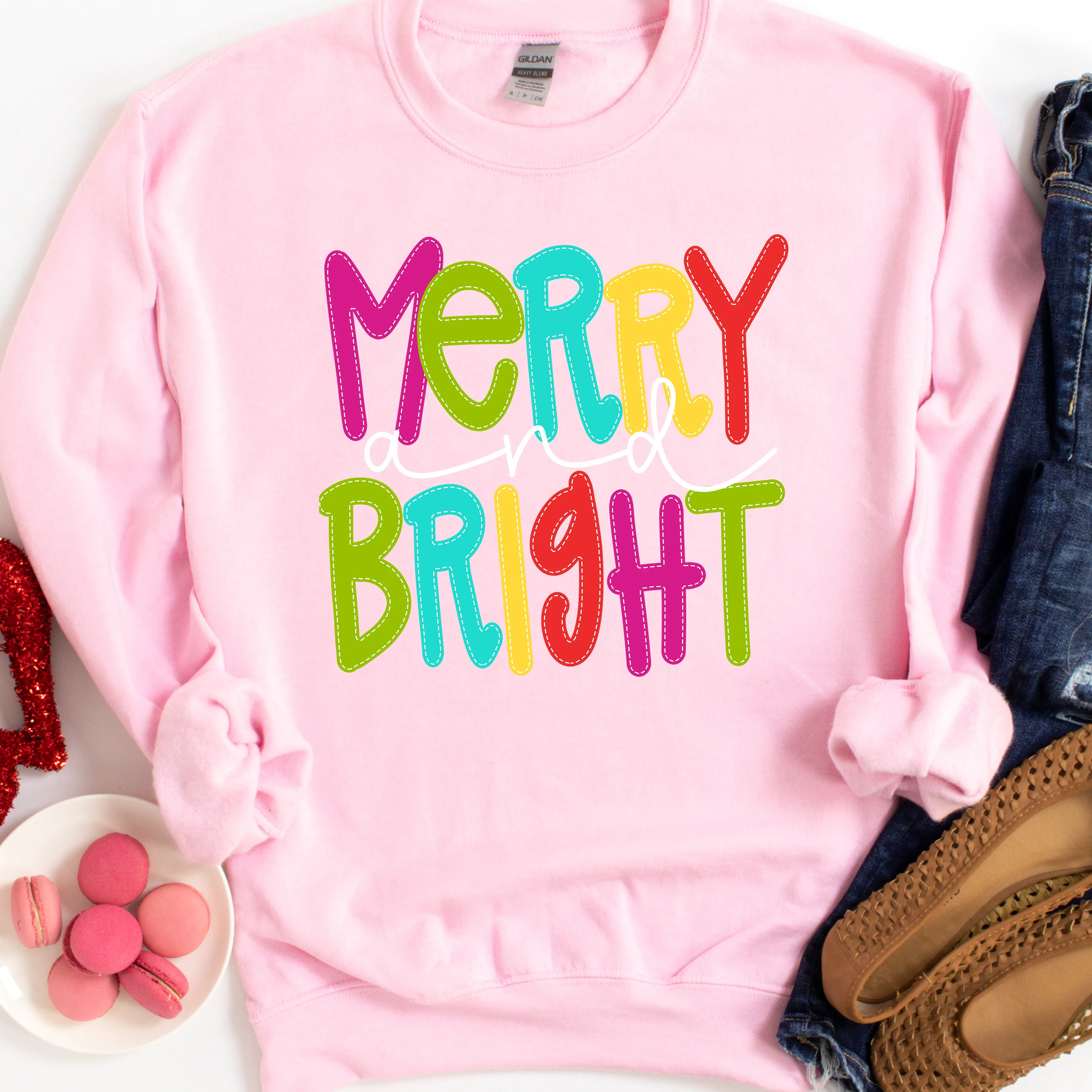 Merry and Bright - pink