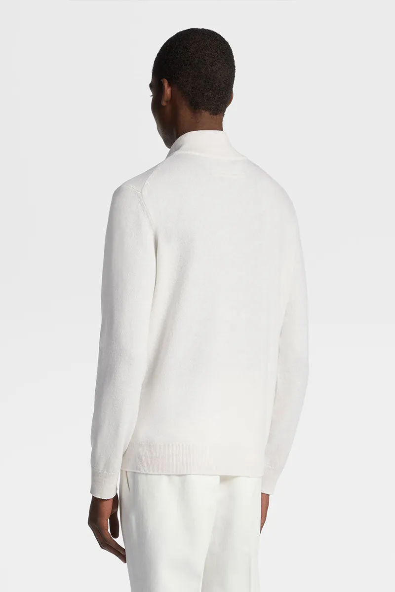 Oasi Cashmere Zip Mock Sweater