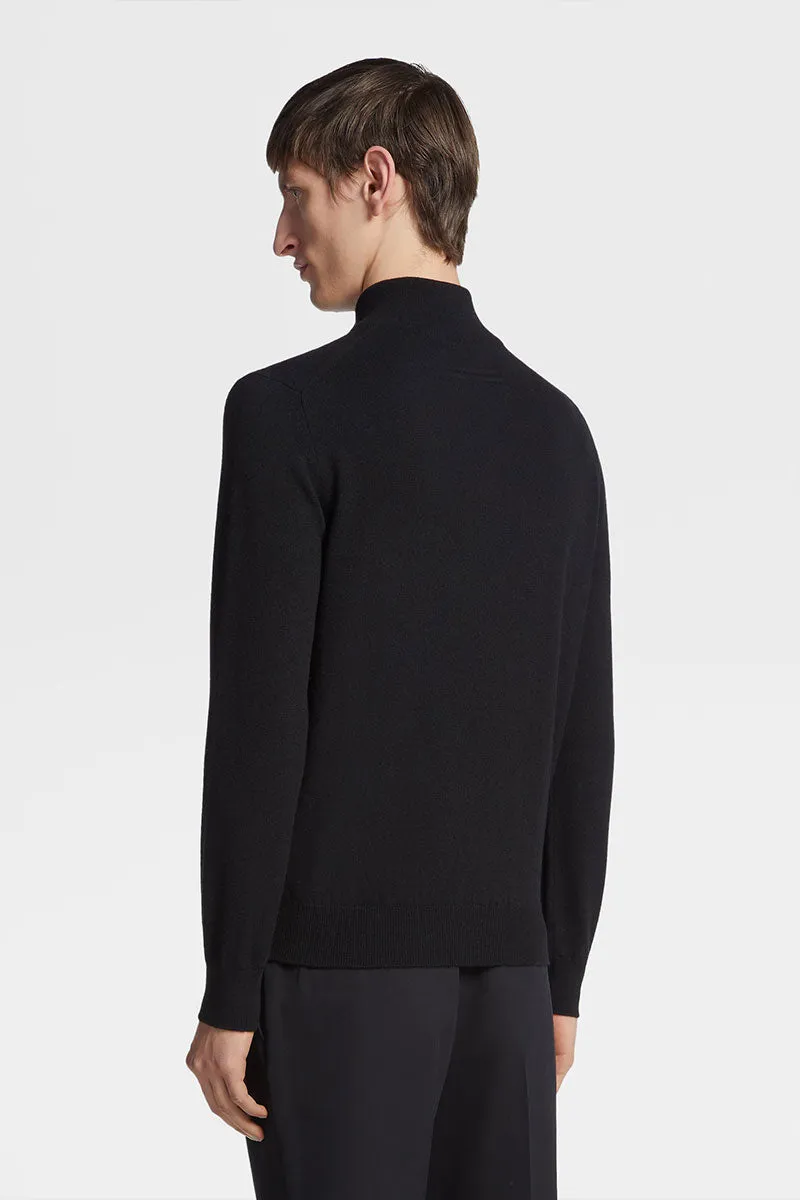 Oasi Cashmere Zip Mock Sweater