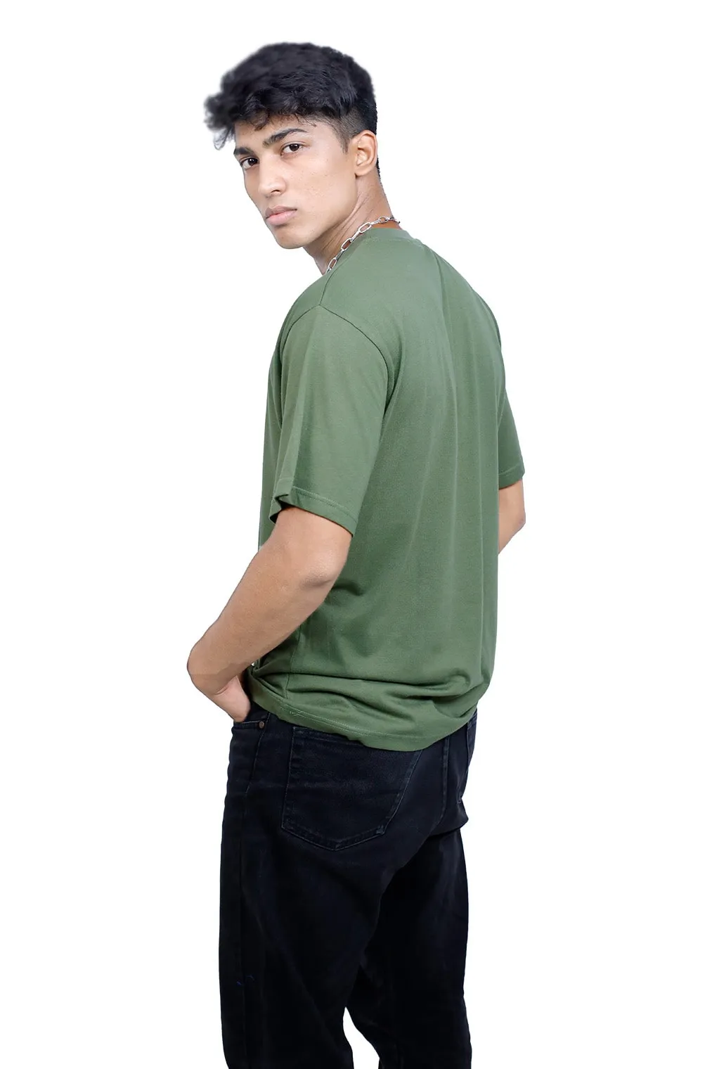 Oversized Olive Green T-shirt