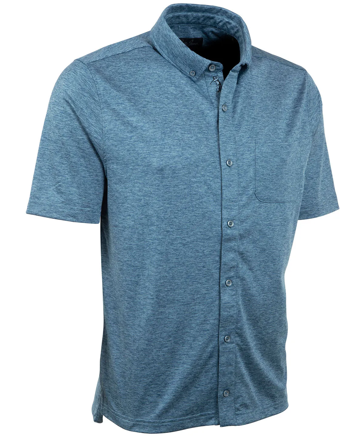 Performance Brushed-Back Stretch Jersey Cabana Sport Shirt