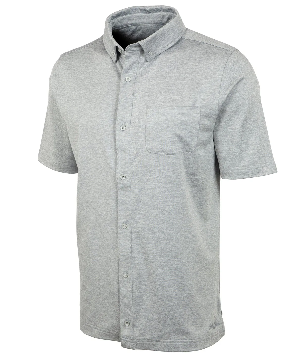 Performance Brushed-Back Stretch Jersey Cabana Sport Shirt