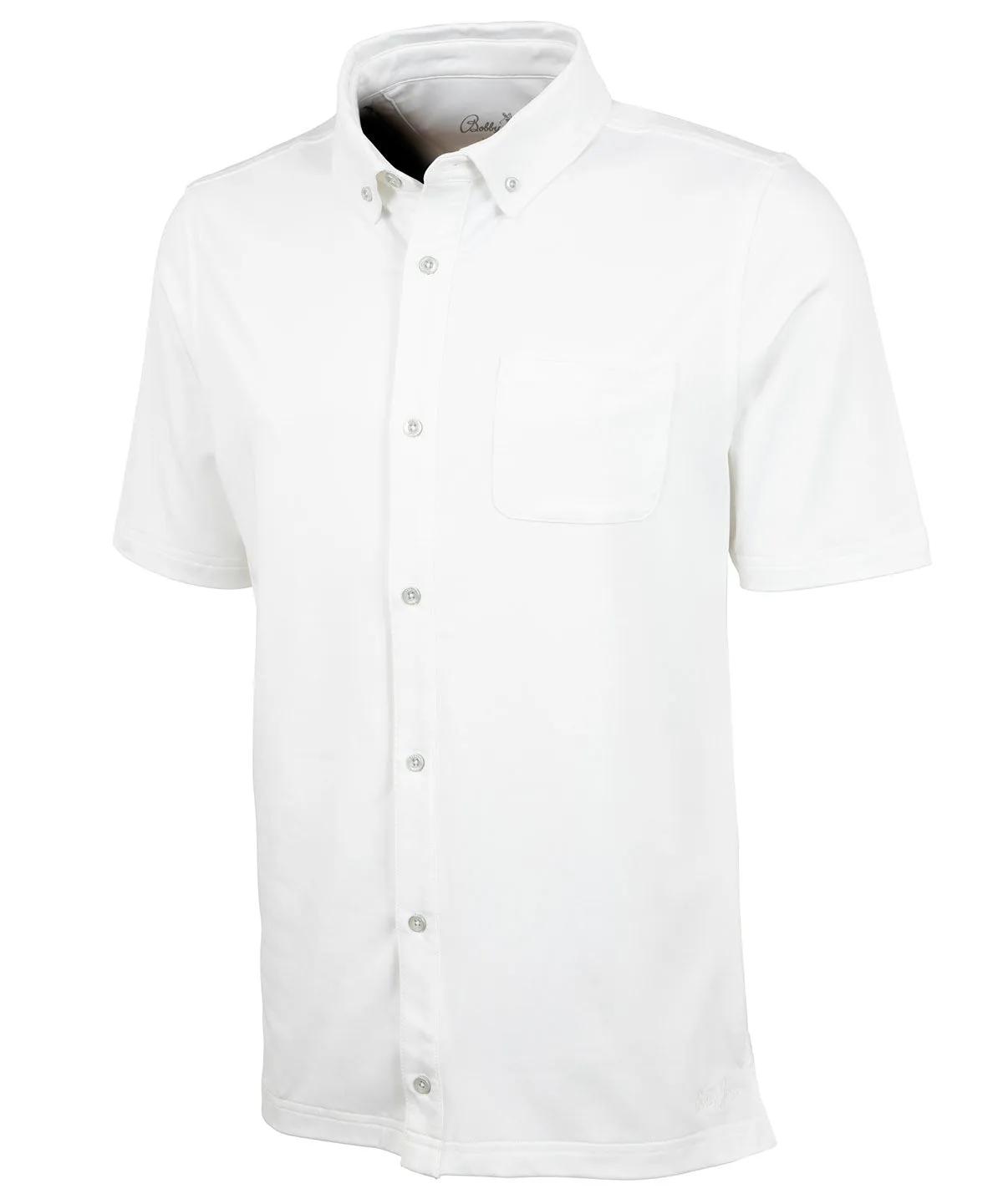 Performance Brushed-Back Stretch Jersey Cabana Sport Shirt