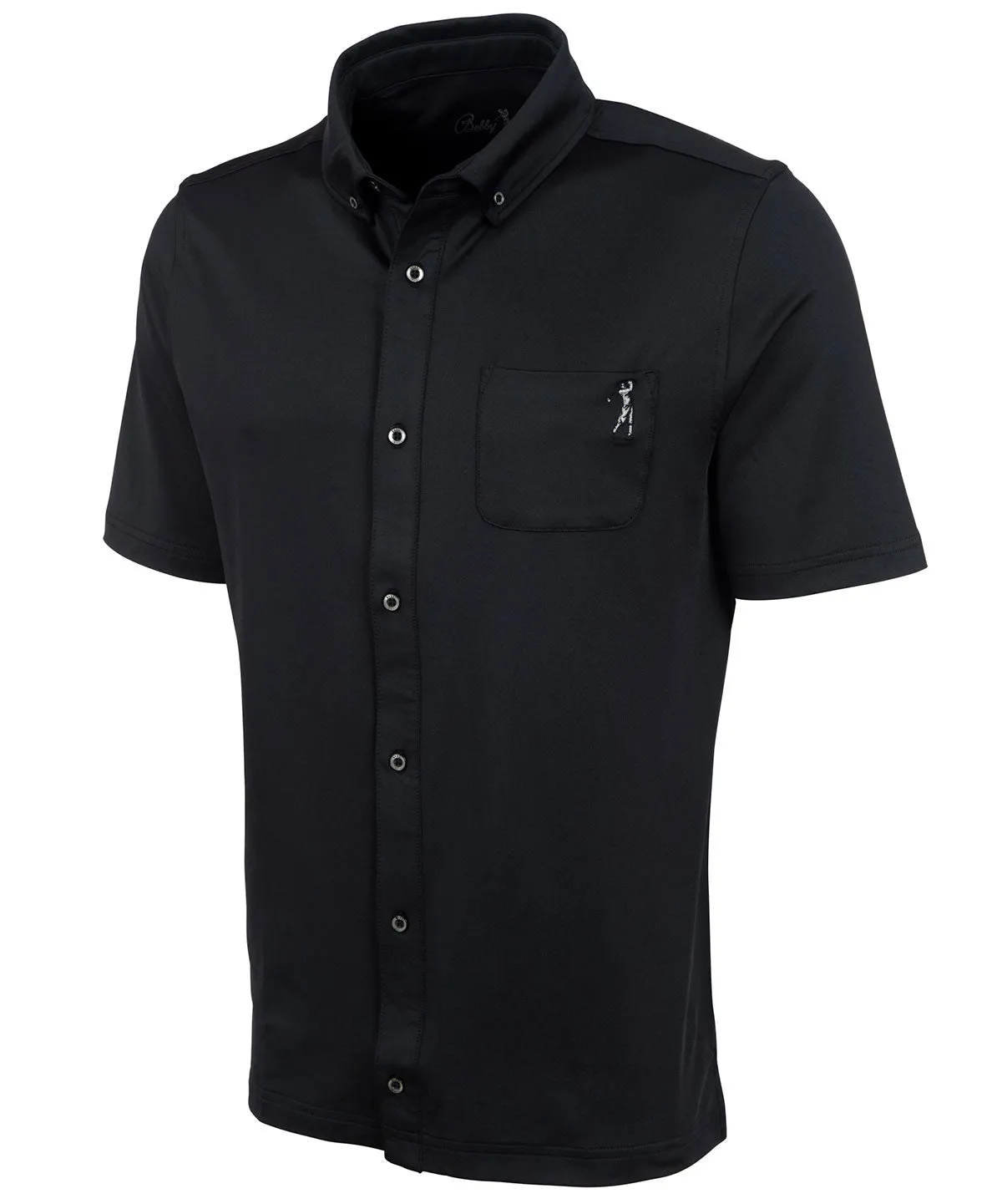 Performance Brushed-Back Stretch Jersey Cabana Sport Shirt