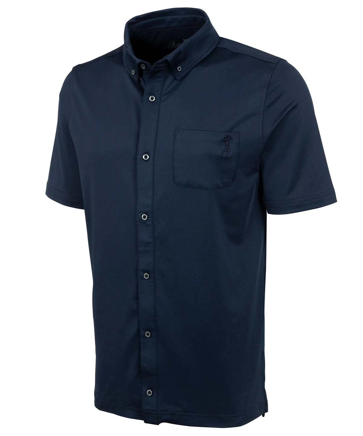 Performance Brushed-Back Stretch Jersey Cabana Sport Shirt