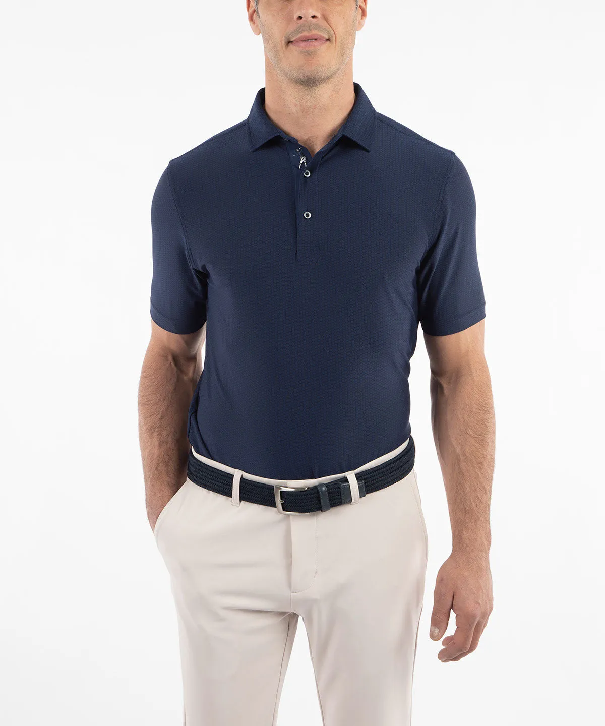 Performance Jersey Balata Print Polo Shirt