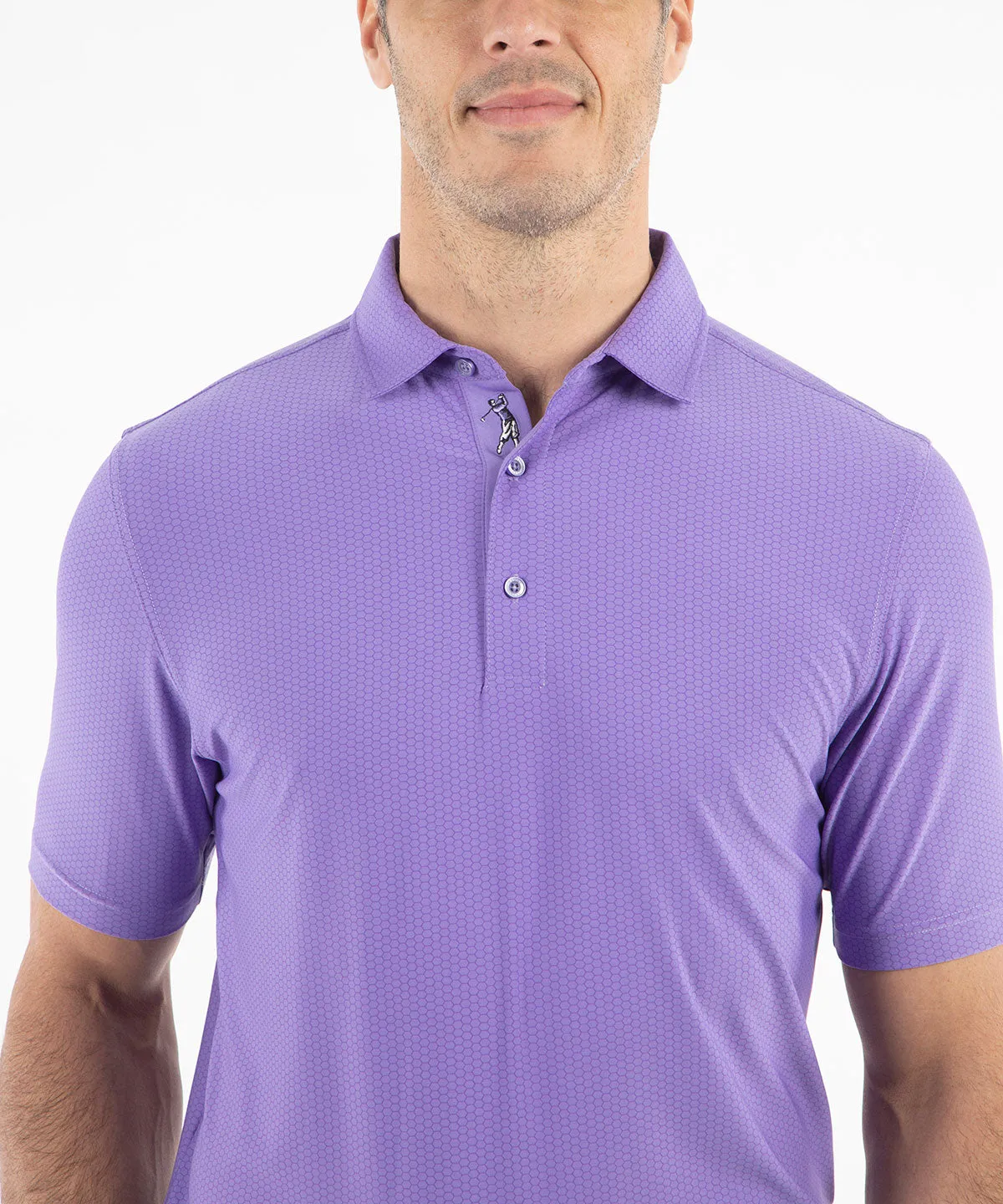 Performance Jersey Balata Print Polo Shirt