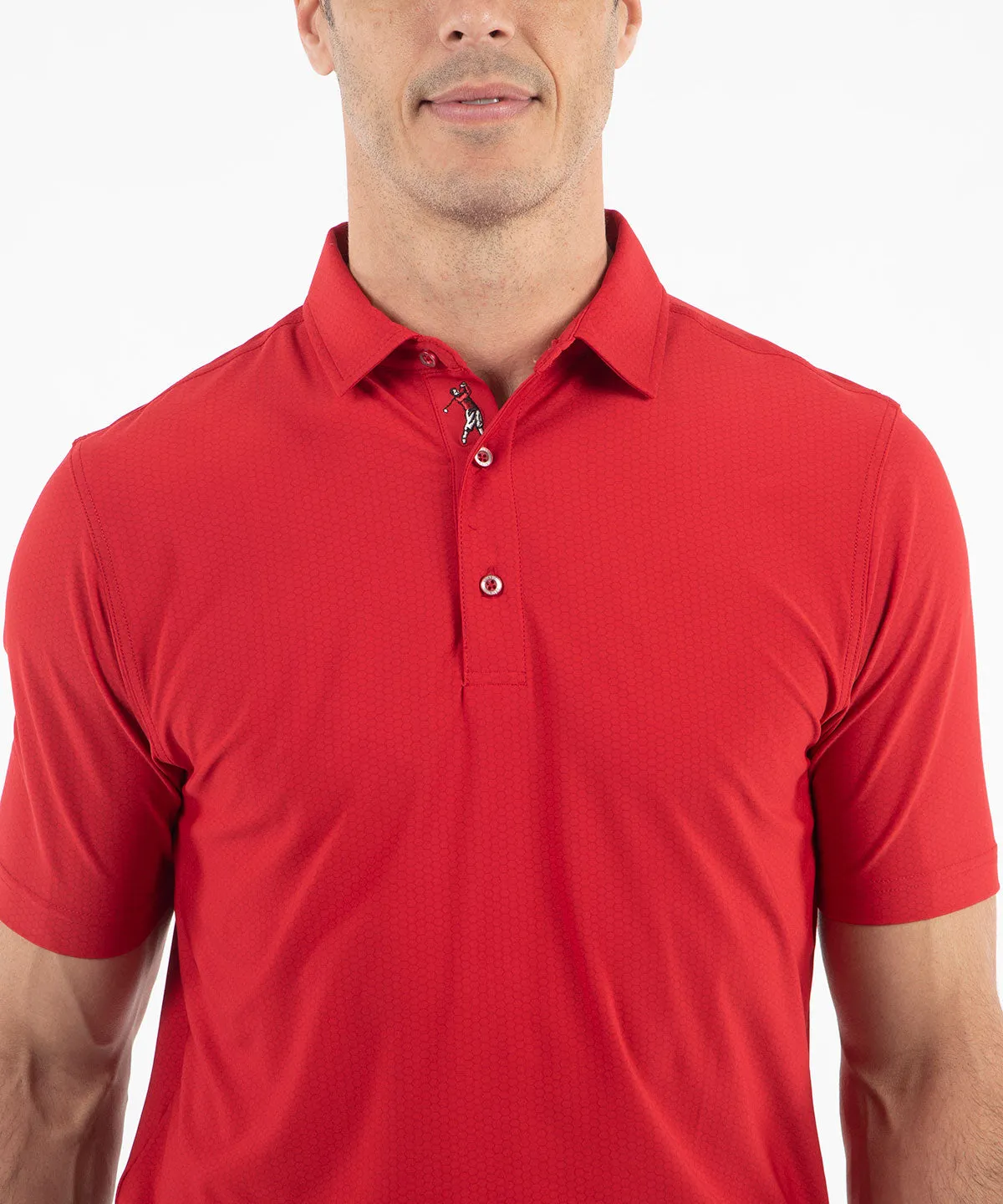 Performance Jersey Balata Print Polo Shirt