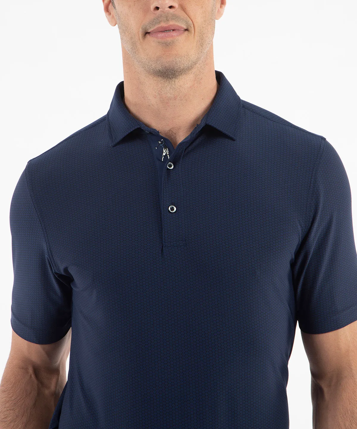 Performance Jersey Balata Print Polo Shirt