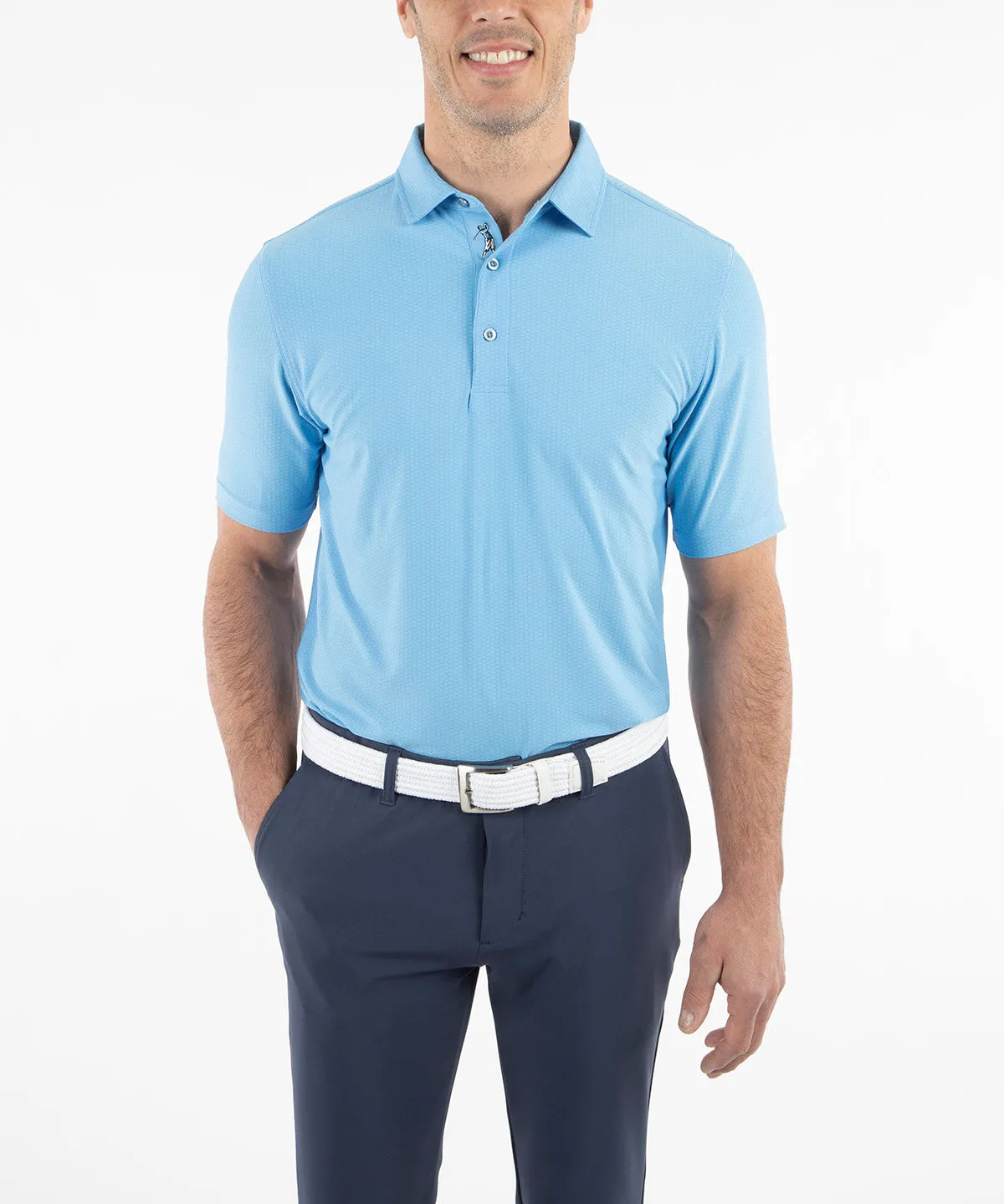 Performance Jersey Balata Print Polo Shirt