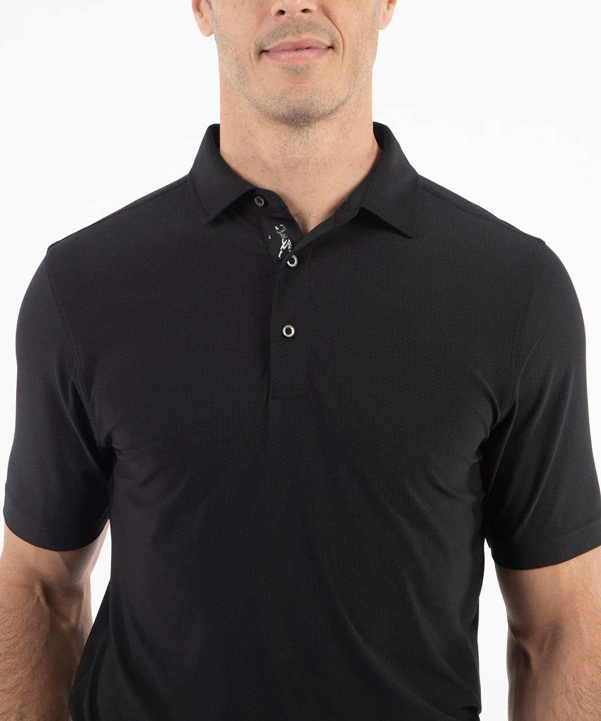 Performance Jersey Balata Print Polo Shirt