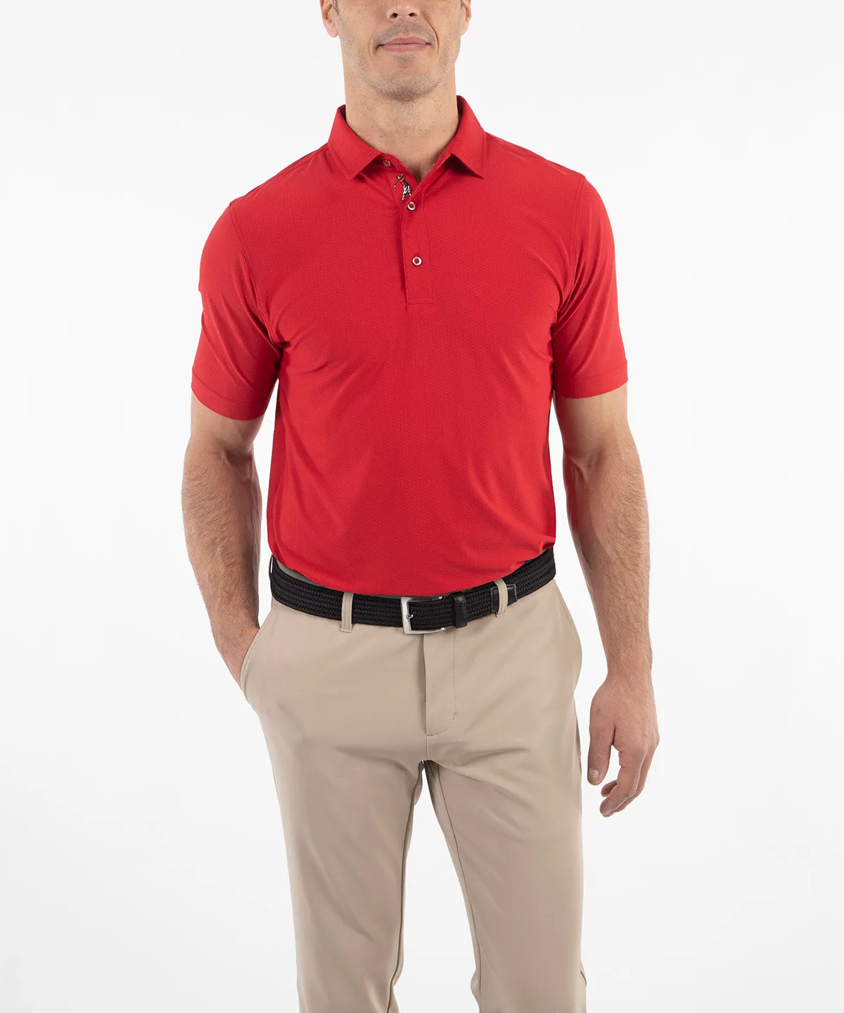 Performance Jersey Balata Print Polo Shirt