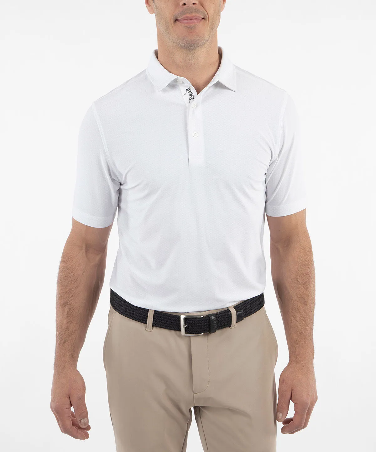 Performance Jersey Balata Print Polo Shirt