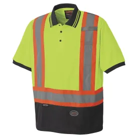 Pioneer Men's Hi-Vis Short Sleeve Polo Work Shirt 6987 - Yellow