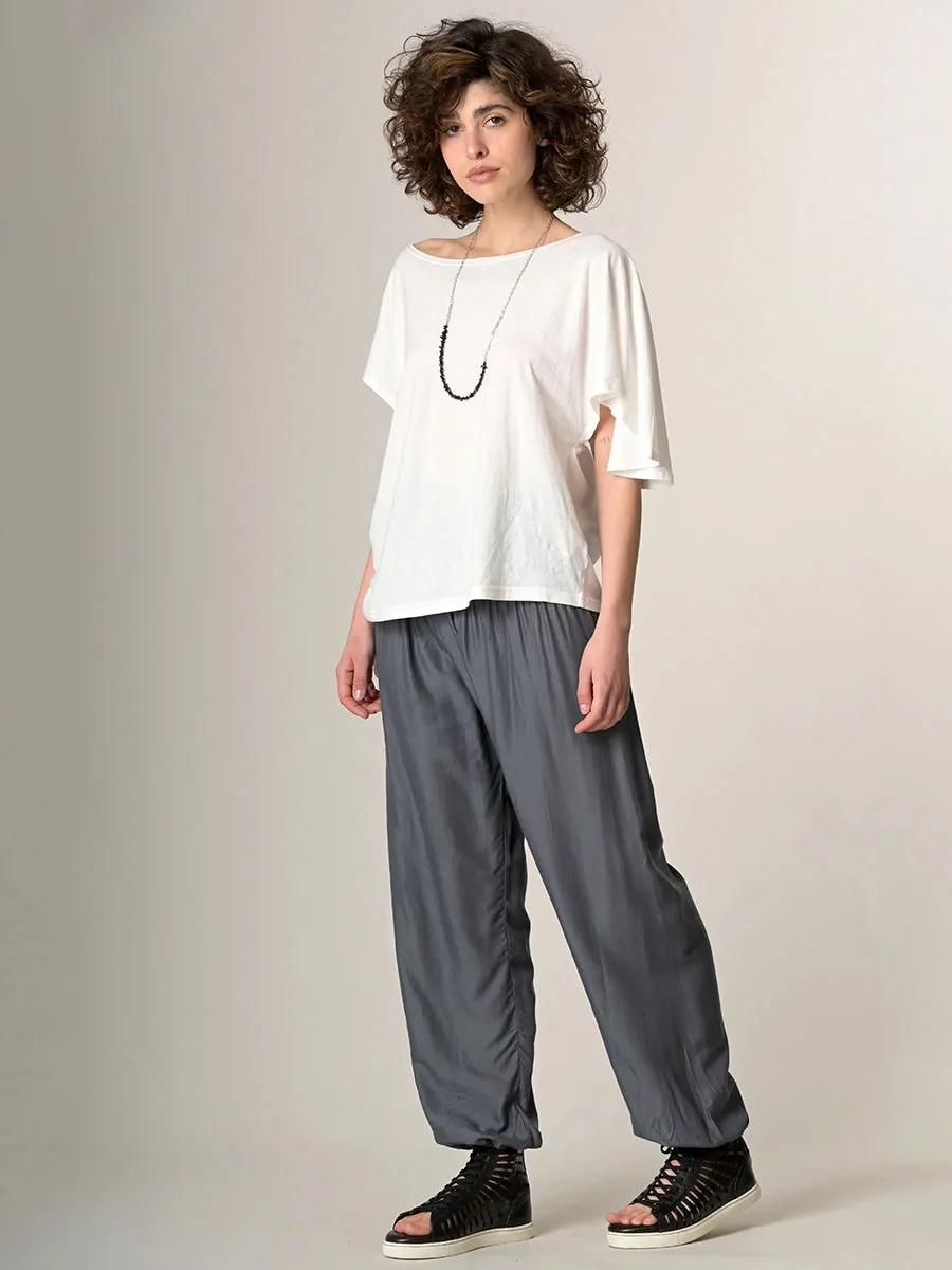 Plain Colour Harem Pants - High Crotch