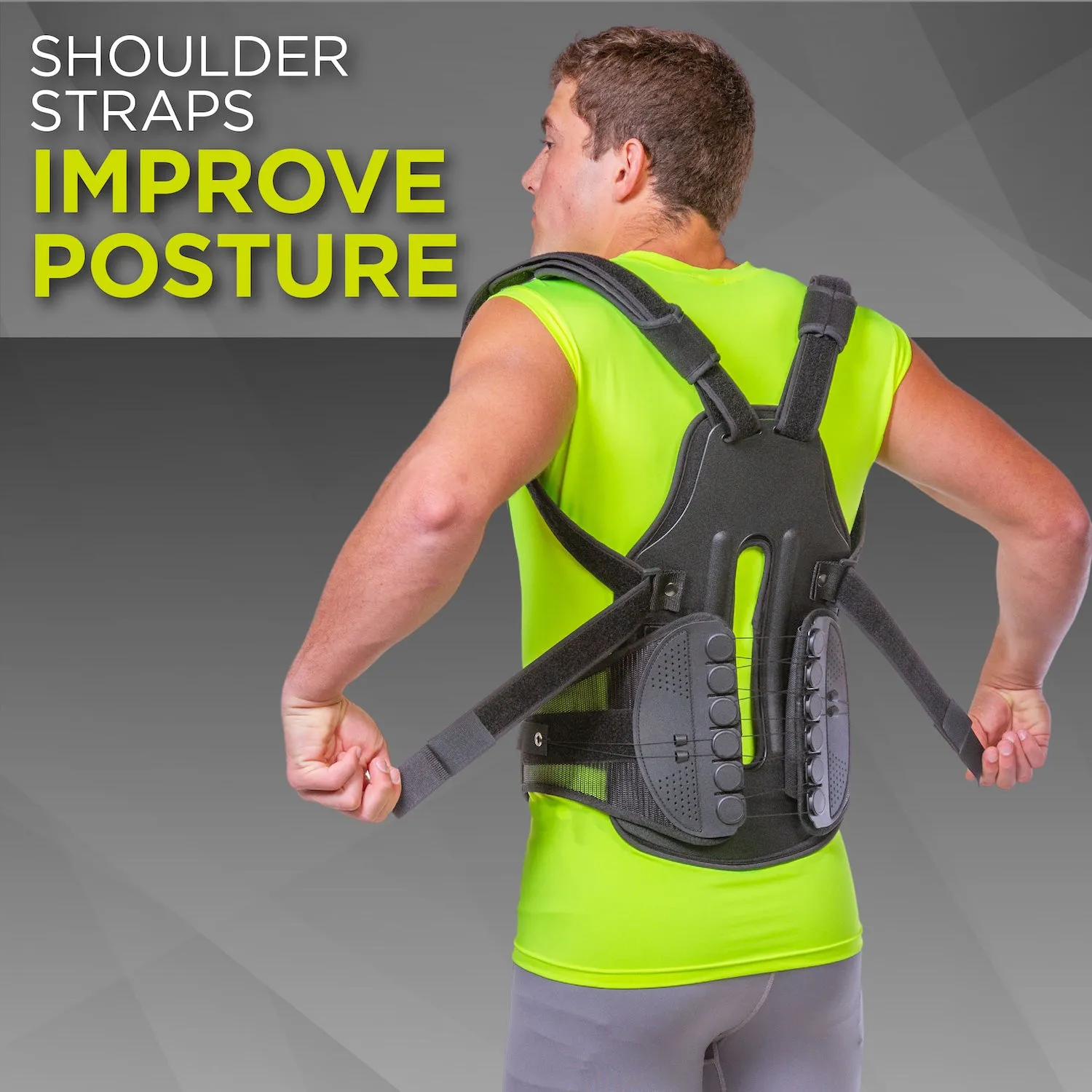 Postural Extension Back Brace Vest for Kyphosis, Lordosis & Mild Scoliosis