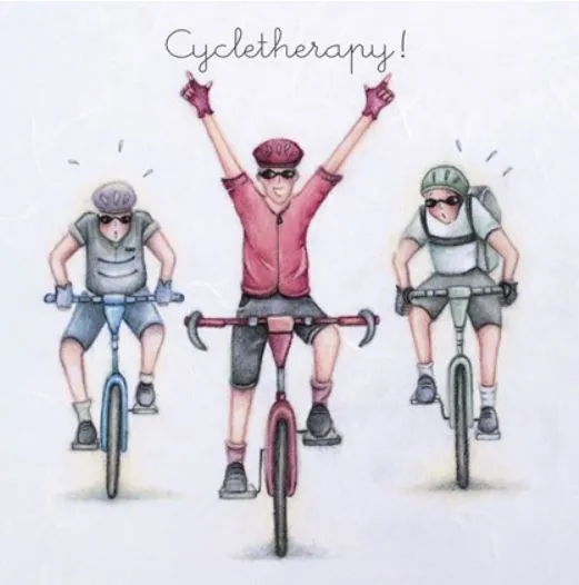 "Cycletherapy" Greeting Card from Berni Parker