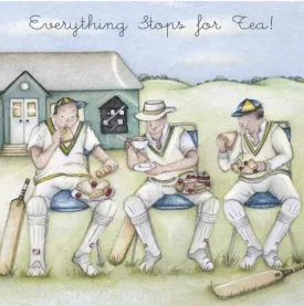 "Everything Stops for Tea" Greeting Card from Berni Parker