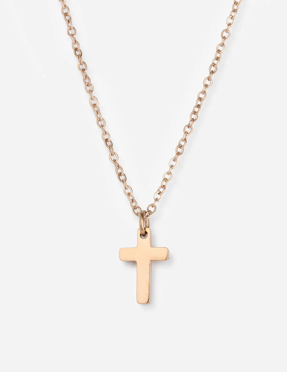 Rose Gold Cross Necklace