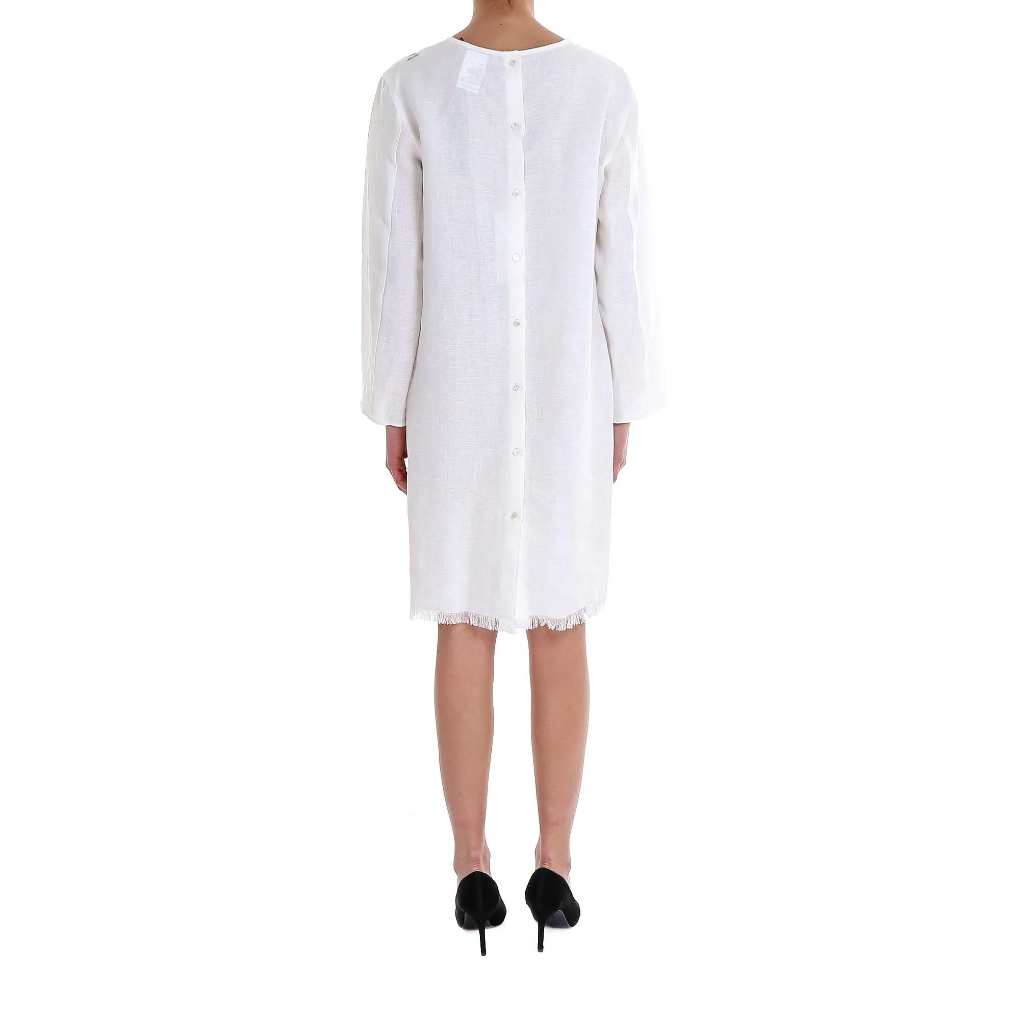 'S Max Mara Frayed Hem Dress