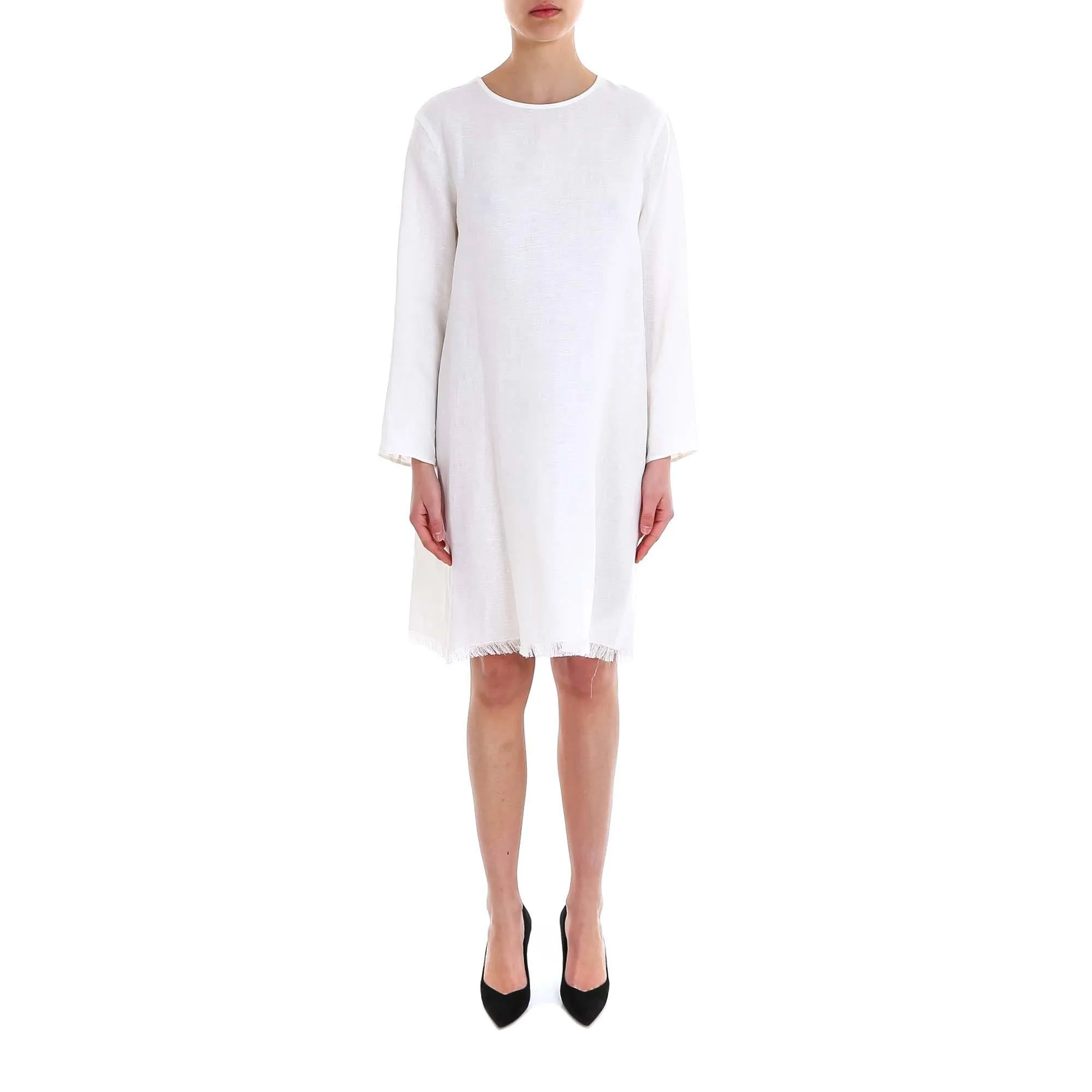 'S Max Mara Frayed Hem Dress