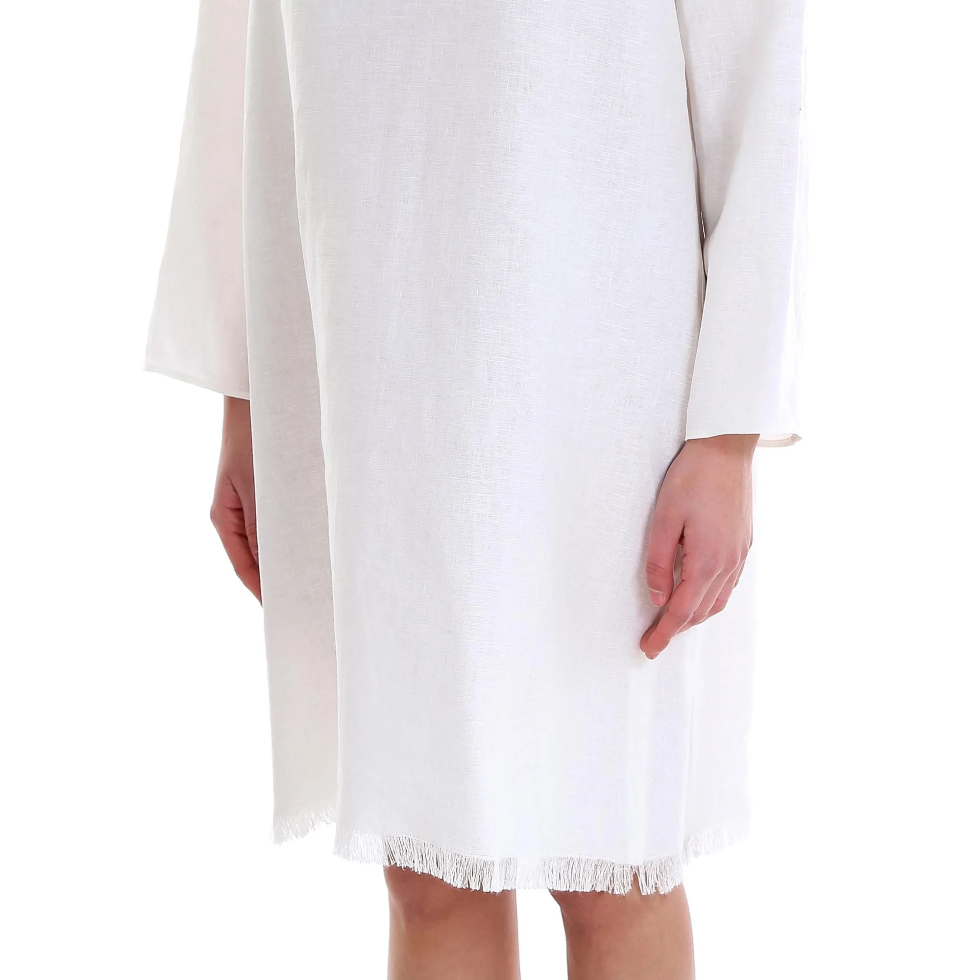 'S Max Mara Frayed Hem Dress