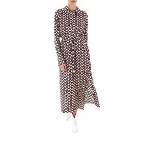 'S Max Mara Printed Maxi Shirt Dress