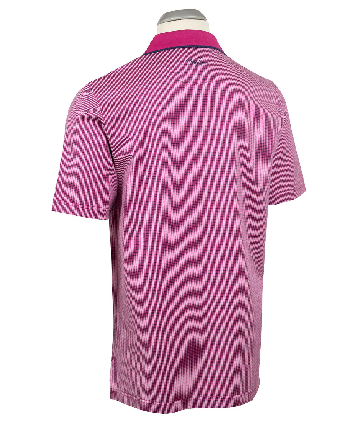 Signature 100% Mercerized Cotton Boomer Grid Polo Shirt