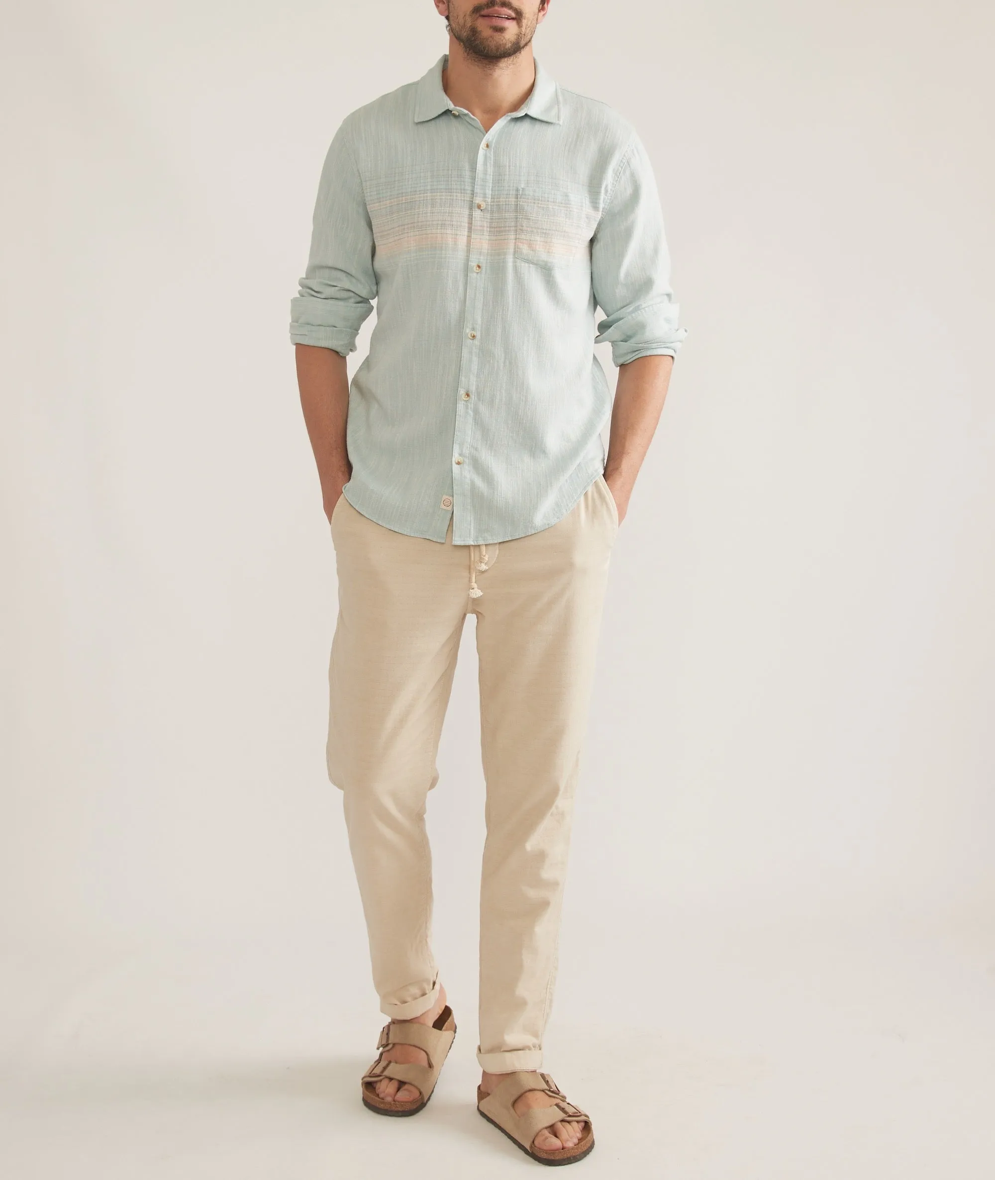 Stretch Selvage Long Sleeve Shirt