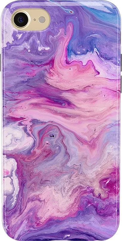 Tie Dying Over You | Purple Marble iPhone Case