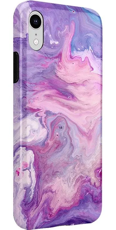 Tie Dying Over You | Purple Marble iPhone Case