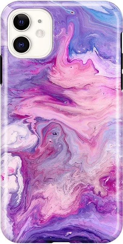 Tie Dying Over You | Purple Marble iPhone Case