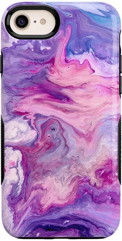 Tie Dying Over You | Purple Marble iPhone Case