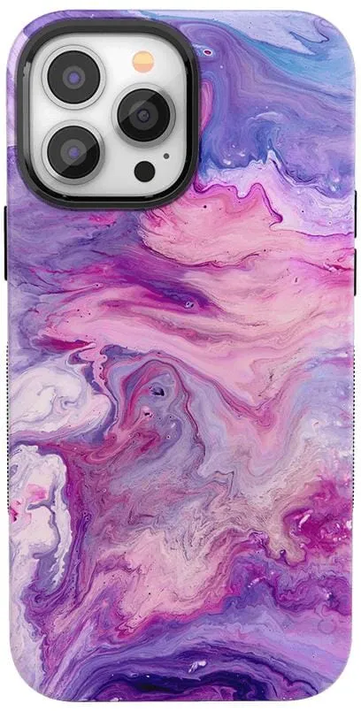 Tie Dying Over You | Purple Marble iPhone Case