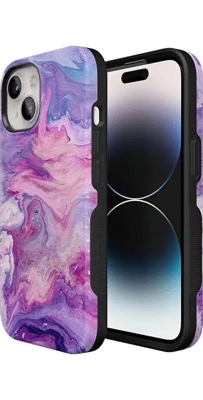 Tie Dying Over You | Purple Marble iPhone Case