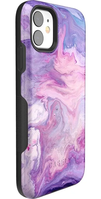 Tie Dying Over You | Purple Marble iPhone Case