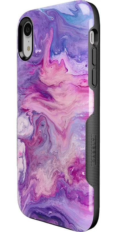 Tie Dying Over You | Purple Marble iPhone Case