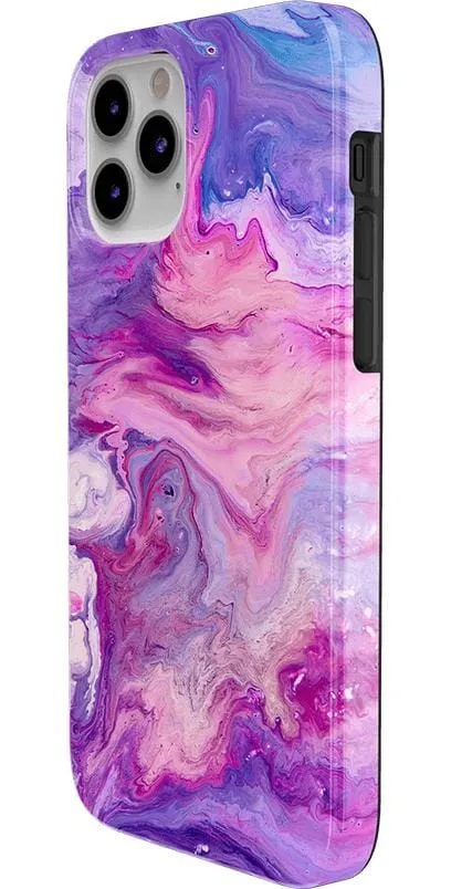 Tie Dying Over You | Purple Marble iPhone Case